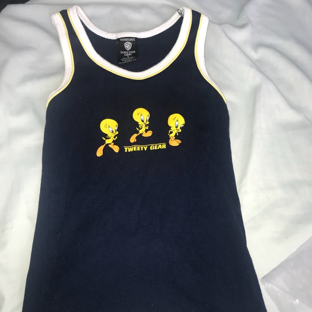 Tweet bird tank top